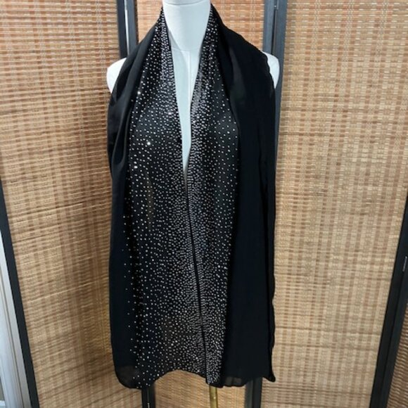 Rhinestone Scarf - Picture 3 of 3